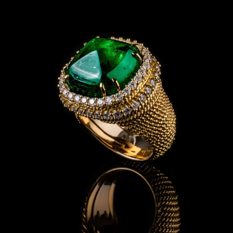 Firenze, Coloured gem and diamond ring